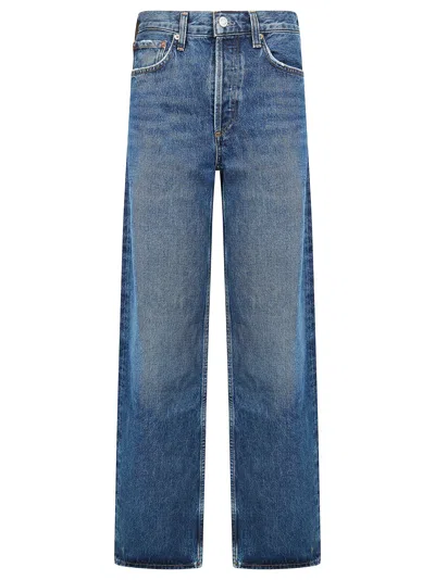 Agolde Straight-leg Jeans In Blue