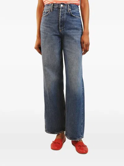 Pre-owned Agolde Straight-leg Jeans In Blue