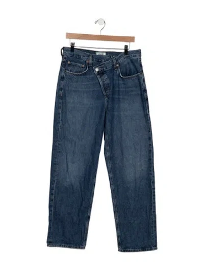 Pre-owned Agolde Straight-leg Jeans In Blue