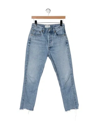 Pre-owned Agolde Straight-leg Jeans In Blue