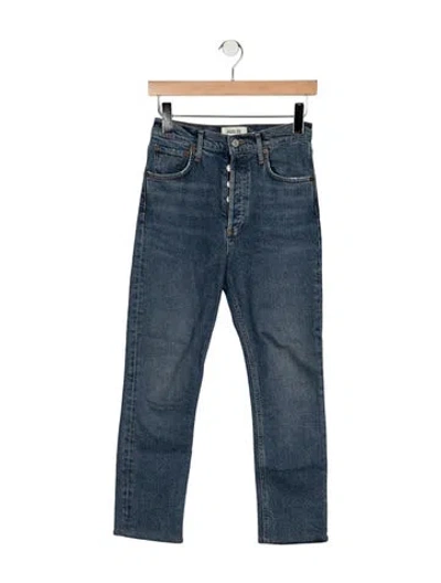 Pre-owned Agolde Straight-leg Jeans In Blue