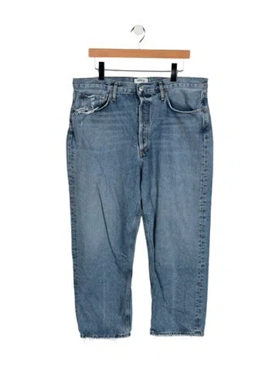Pre-owned Agolde Straight-leg Jeans In Blue