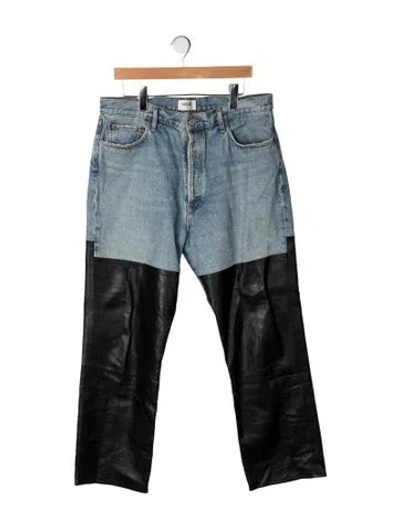 Pre-owned Agolde Straight-leg Jeans In Blue