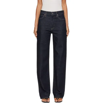 Agolde Stretch Jeans In Navy Blue