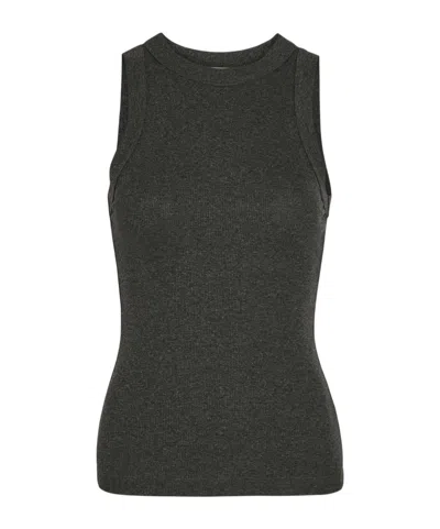 Agolde Stretch-knit Tank Top In Black