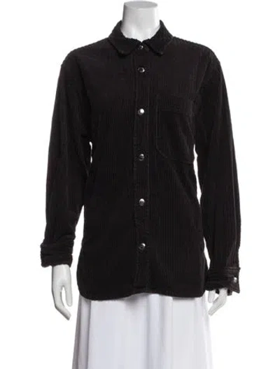 Pre-owned Agolde Striped Jacket In Blue