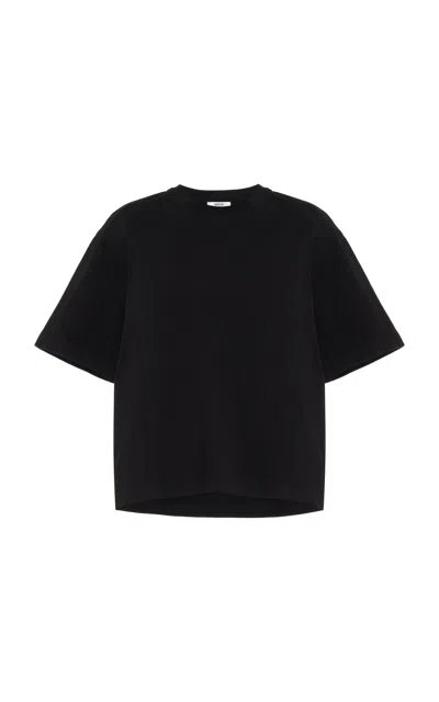 Agolde Sulma Cotton T-shirt In Black