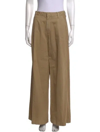 Pre-owned Agolde Supima Cotton Wide Leg Pants In Neutrals