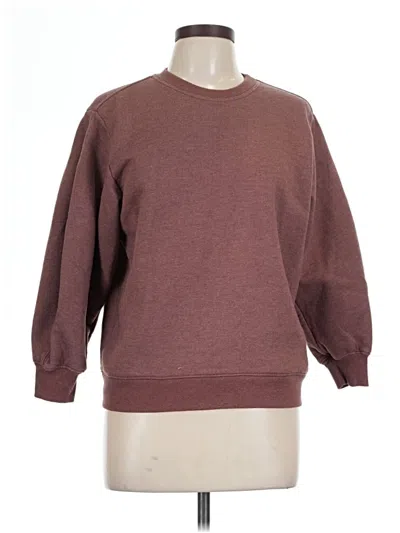 Pre-owned Agolde Sweatshirt In Burgundy