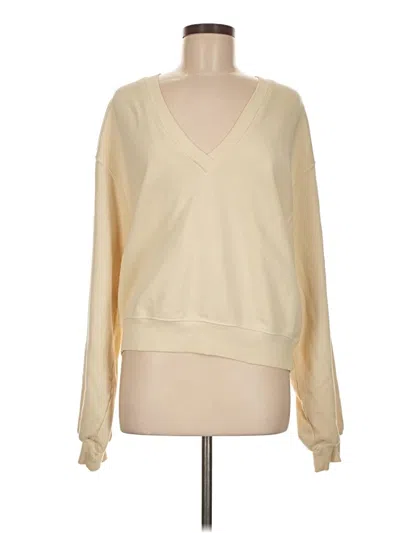 Pre-owned Agolde Sweatshirt In Ivory
