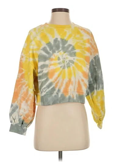 Pre-owned Agolde Sweatshirt In Yellow