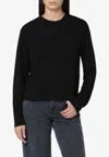 Agolde Sydney Long-sleeved T-shirt In Black