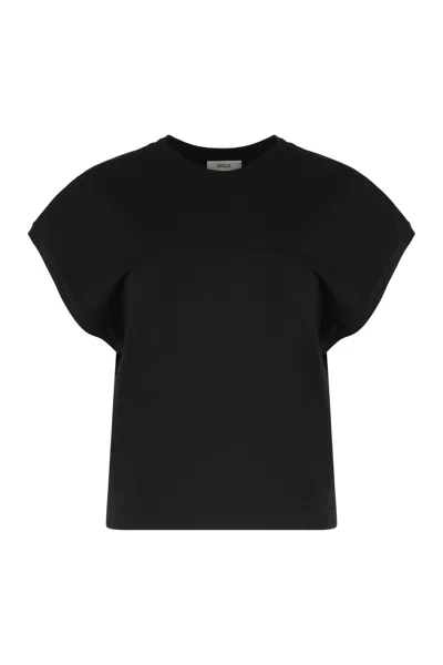 Agolde T-shirt Meg Tee In Cotton In Black