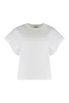 Agolde T-shirt Meg Tee In Cotton In White