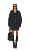 Agolde Talli Oversized Shirt In Black