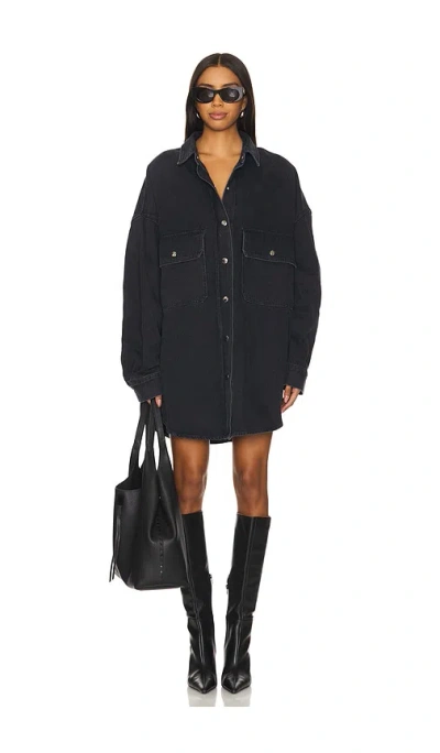 Agolde Talli Oversized Shirt In Begun