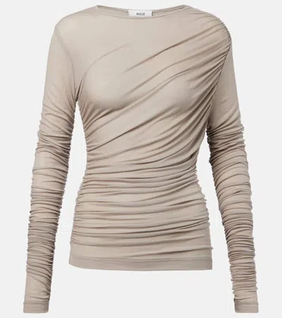 Agolde Tania Twist Ruched Top