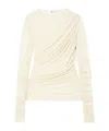Agolde Tania Twist T-shirt In White