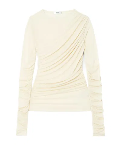 Agolde Tania Twist T-shirt In White