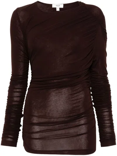 Agolde Tania Twist T-shirt In Infusion