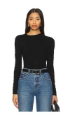 Agolde Tania Twist Tee In Black