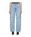 Agolde Tanis High-rise Wide-leg Jeans In Blue