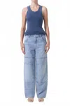 Agolde Tanis Utility Jean In Conflict In Blue