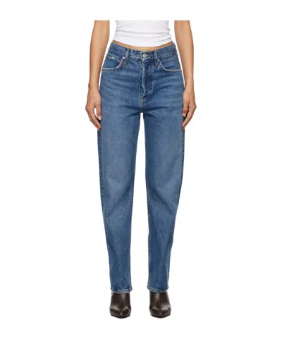 Agolde Tapered Jeans In Blue