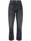AGOLDE AGOLDE TAPERED-LEG CROPPED JEANS