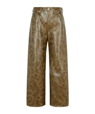 Agolde Textured Wide-leg Trousers