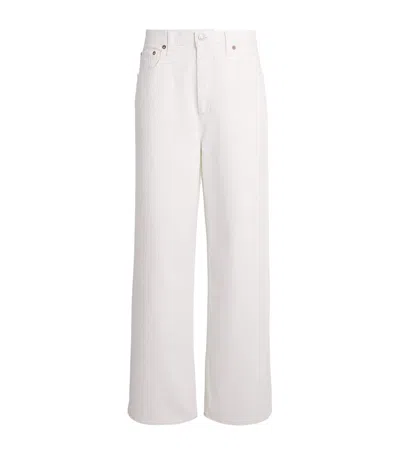 Agolde The Low-slung Baggy Jeans In White
