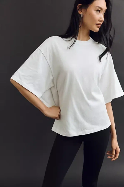 Agolde Theo Open-back Tee In White