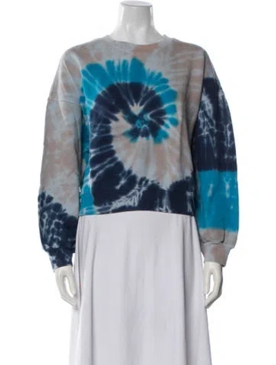 Pre-owned Agolde Tie-dye Print Jacket In Blue