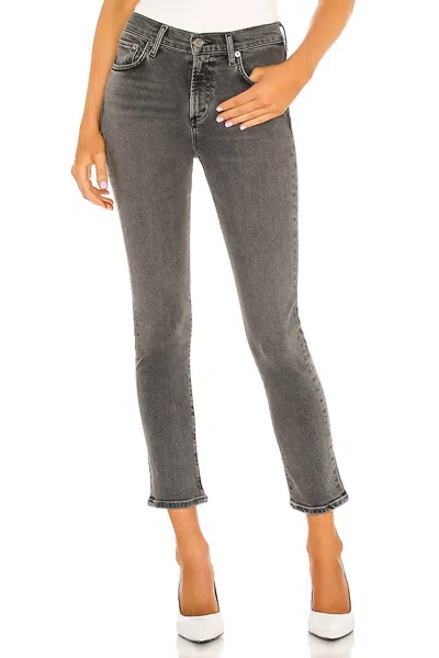 Agolde Toni Mid Rise Straight Jeans In Ceremony In Multi
