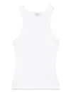 Agolde Ribbed Sleeveless Top B In White