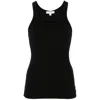 Agolde Zane Modal Blend Jersey Tank Top In Black