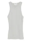 Agolde Ribbed Tank Top In Gray