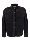 Agolde Black Jeans Shirt In Denim Woman In Black