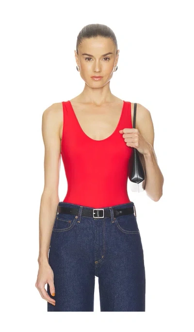 Agolde Tora Bodysuit In Red