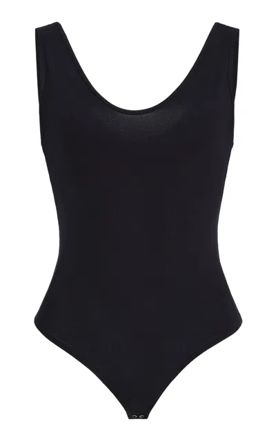 Agolde Tora Jersey Bodysuit In Blue