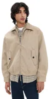 Agolde Torres Cotton-blend Twill Jacket In Khaki