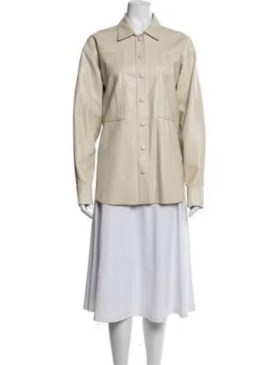 Pre-owned Agolde Trench Coat In Neutral