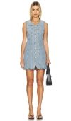 Agolde Trina Sleeveless Denim Minidress In 余额
