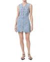 Agolde Trina Sleeveless Denim Minidress In Balance