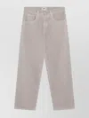 Agolde Trousers Regenerated Denim Belt Loops In Metallic