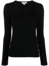 Agolde Scoop-neck Lyocell-blend Jumper In Black