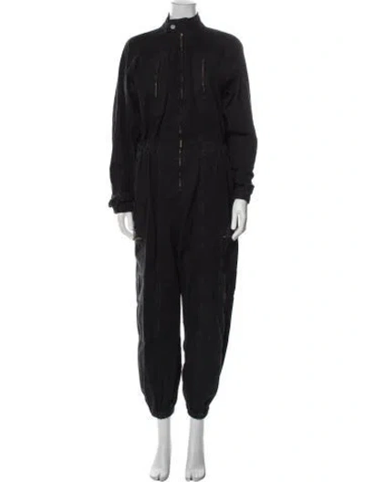 Pre-owned Agolde Turtleneck Jumpsuit In Black
