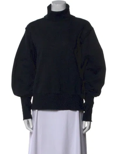 Pre-owned Agolde Turtleneck Long Sleeve Sweatshirt In Blue