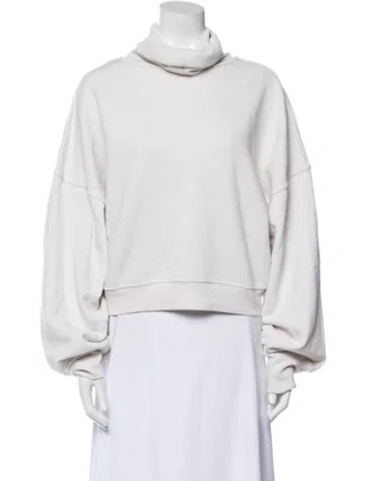 Pre-owned Agolde Turtleneck Long Sleeve Sweatshirt In Gray