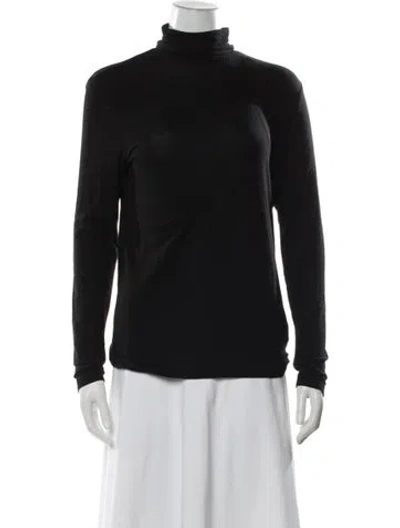 Pre-owned Agolde Turtleneck Long Sleeve Top In Blue